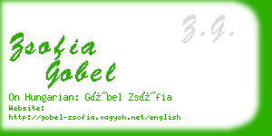 zsofia gobel business card